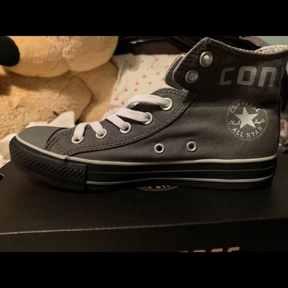 Converse grey fold down